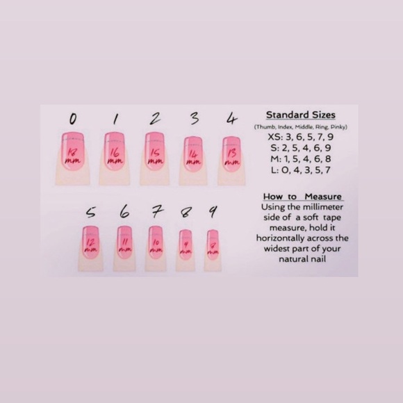 French Tip Pink Glitter Press on Nails - Picture 3 of 3